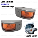 ไฟเลี้ยวข้างประตู ข้างซ้าย+ขวา 2 ชิ้น สีส้ม สำหรับ Hino Mega Ranger 500/MEGA/700/PROFIA ปี 2001-2017